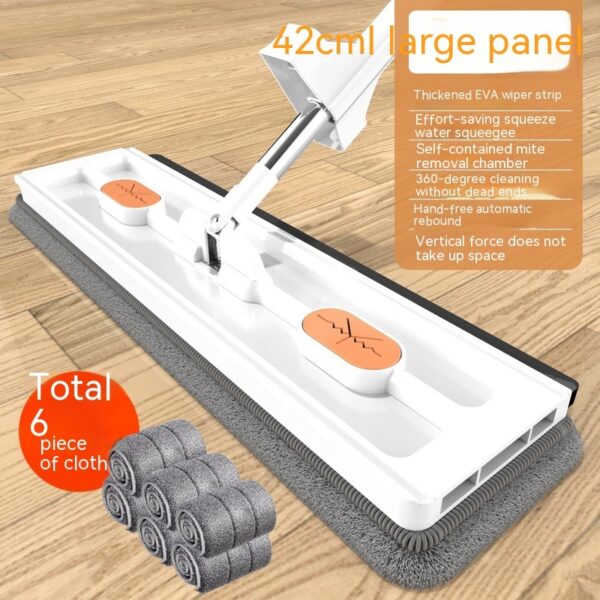 New Style Large Flat Mop 360 Rotating Mop Suitable Various Types Flooring Strong Water Absorption For Home Cleaning Floors - Image 8