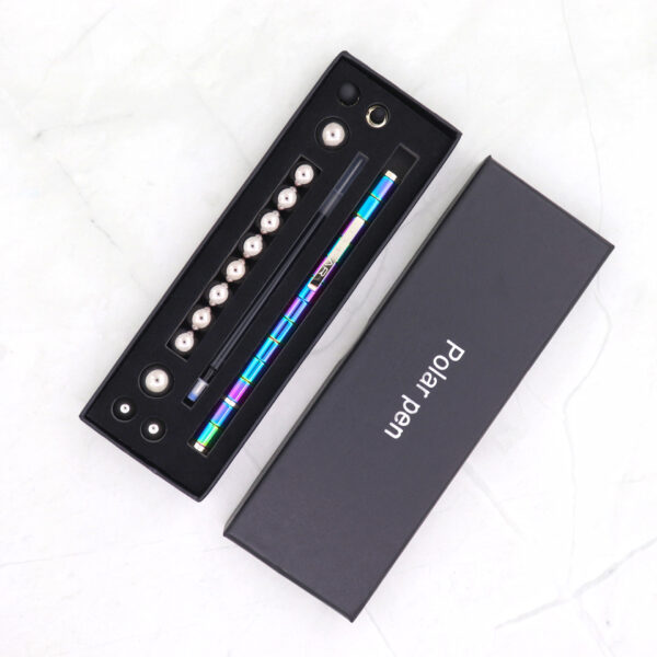 Stress Reducer Relief Toys Gift Box funny black golden kits Fidget magnetic polar pen with stylus ball pen - Image 4