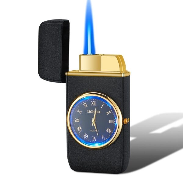 Personalized Creative Multifunctional Electronic Watch Cigarette Lighter-in-one Body Multi-purpose LED Flashing Lamp Gift Lighter - Image 5