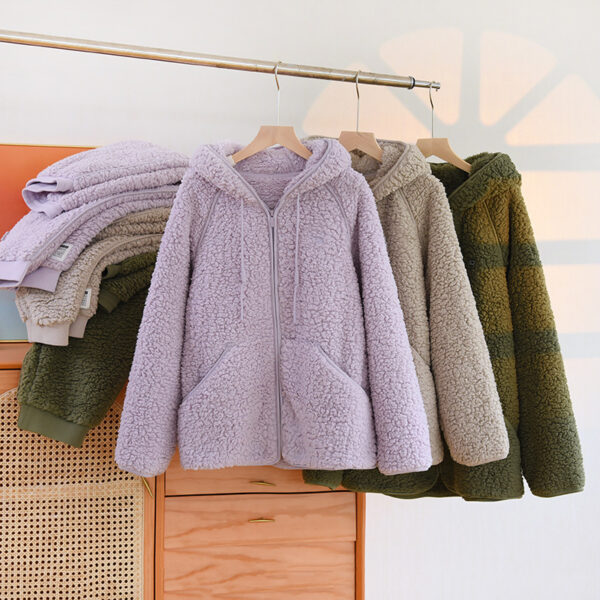 Two-piece Flannel Cute Hooded Thickened Loungewear Autumn And Winter - Image 7