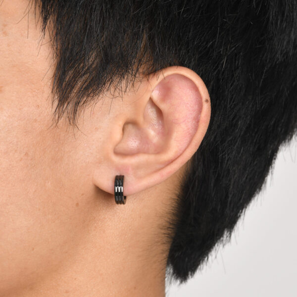 Stainless Steel Three-ring Ear Ring