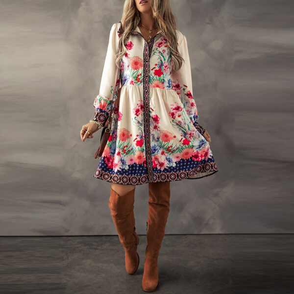 European And American Leisure Versatile Printed Dress - Image 5