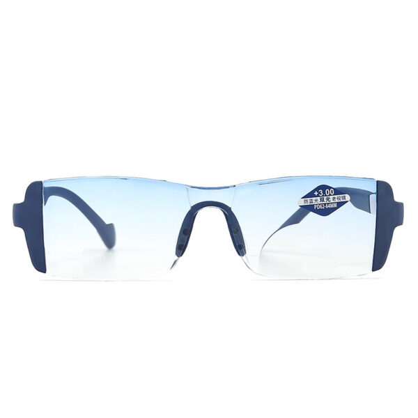 Frameless Dual-light Diamond Rimmed Fashion Anti-blue Light Presbyopic Glasses - Image 5