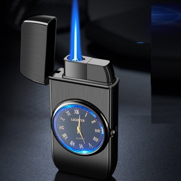 Personalized Creative Multifunctional Electronic Watch Cigarette Lighter-in-one Body Multi-purpose LED Flashing Lamp Gift Lighter - Image 10